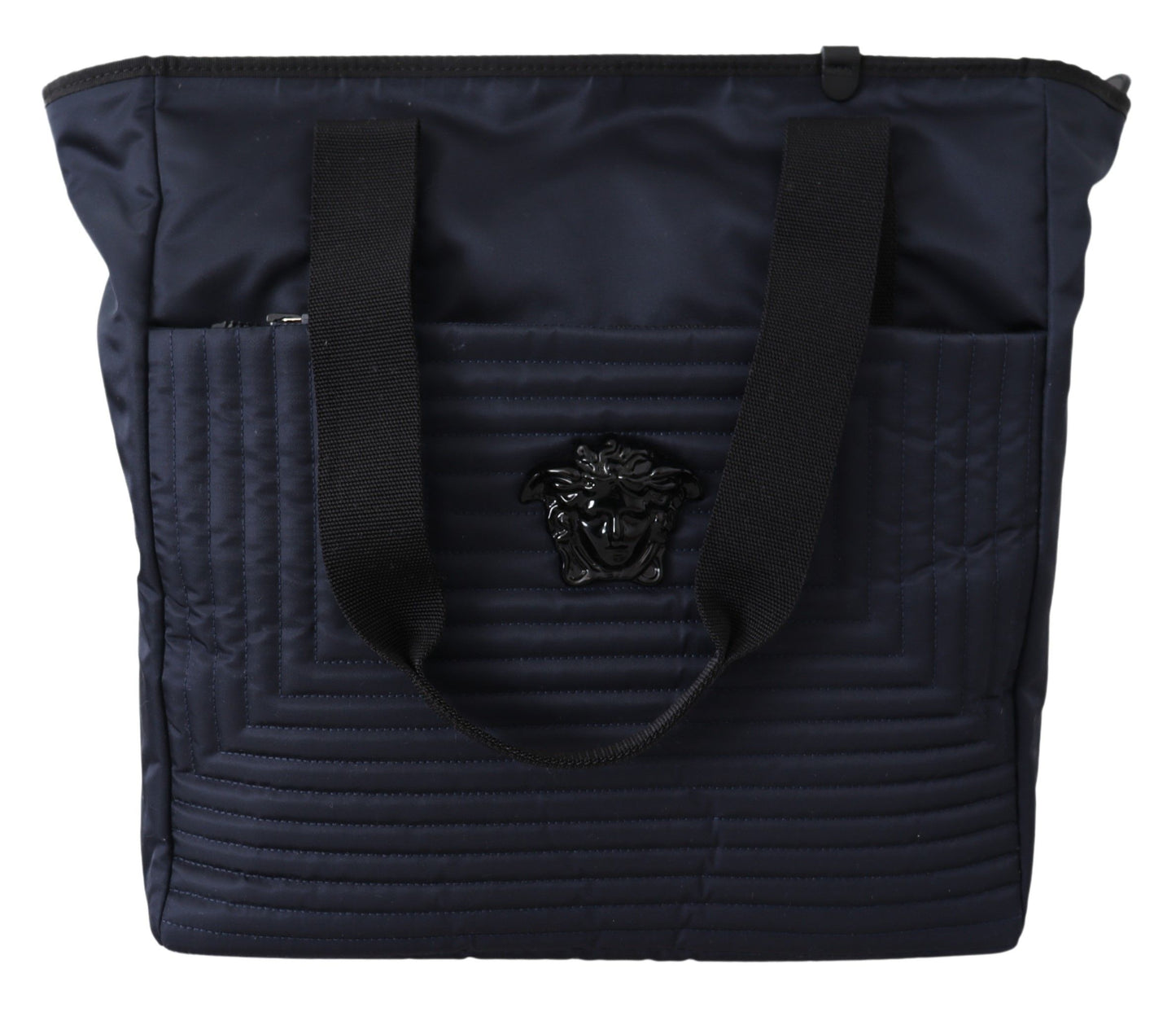 Versace Elegant Blue Nylon Tote Bag - Ora And Co.