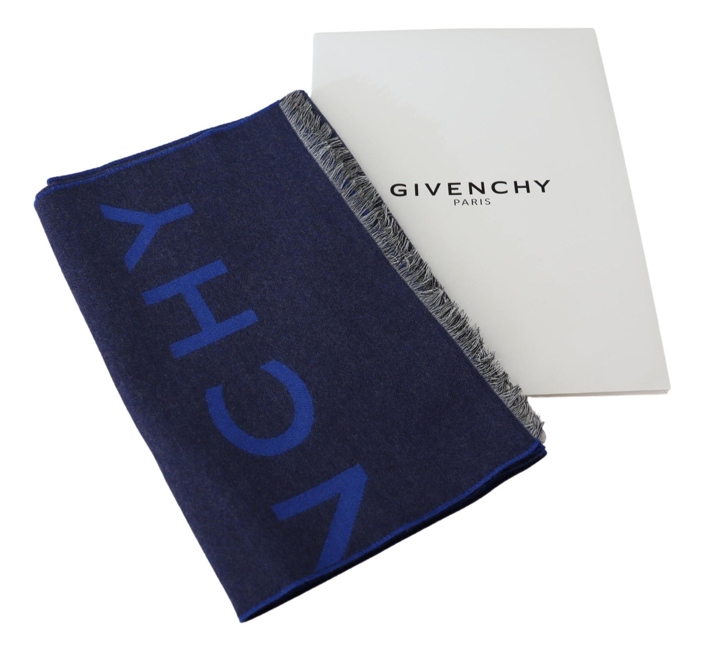 Givenchy Elegant Unisex Wool Silk Blend Scarf - Ora And Co.