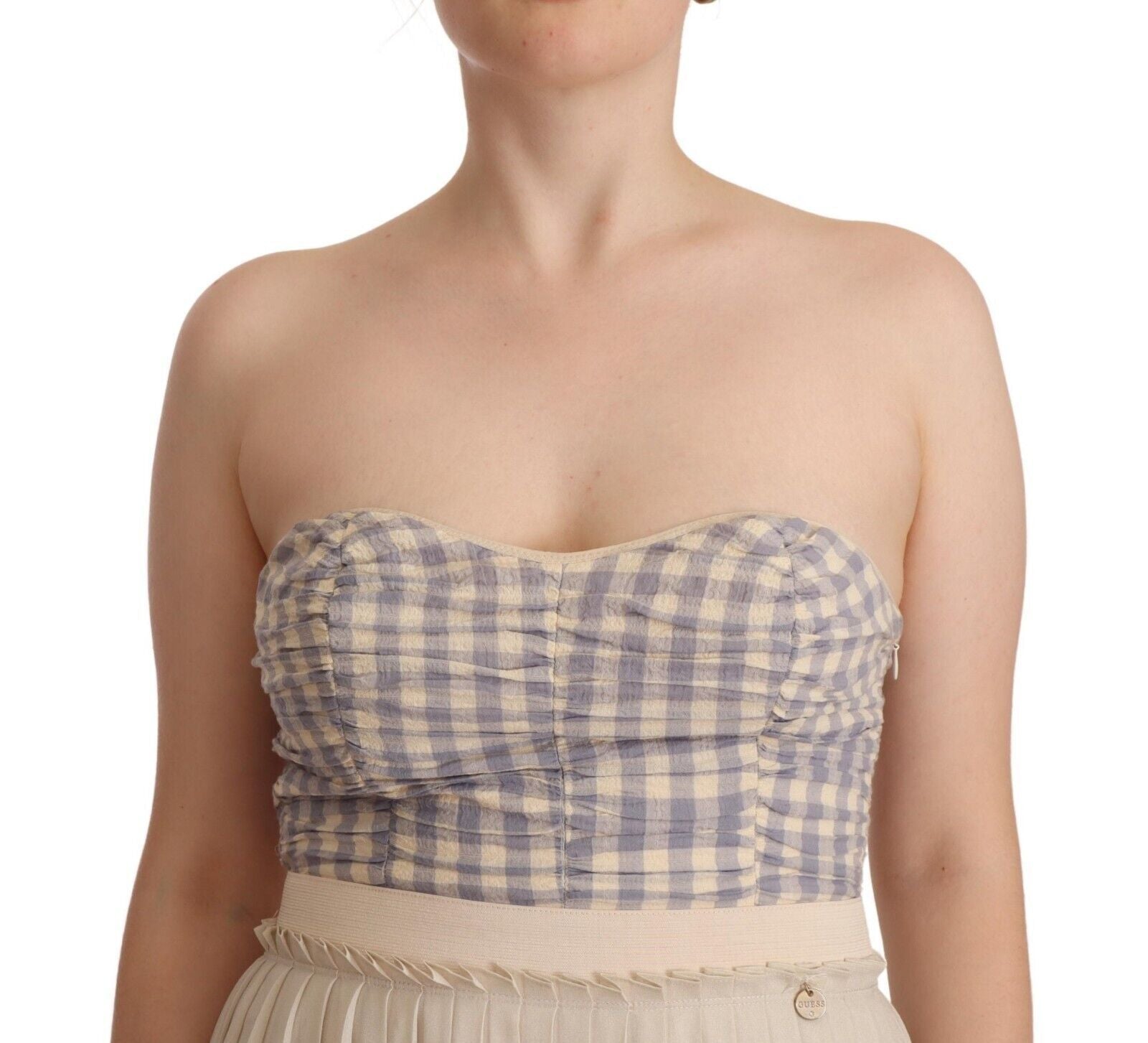 Guess Chic Beige Strapless A-Line Dress - Ora And Co.