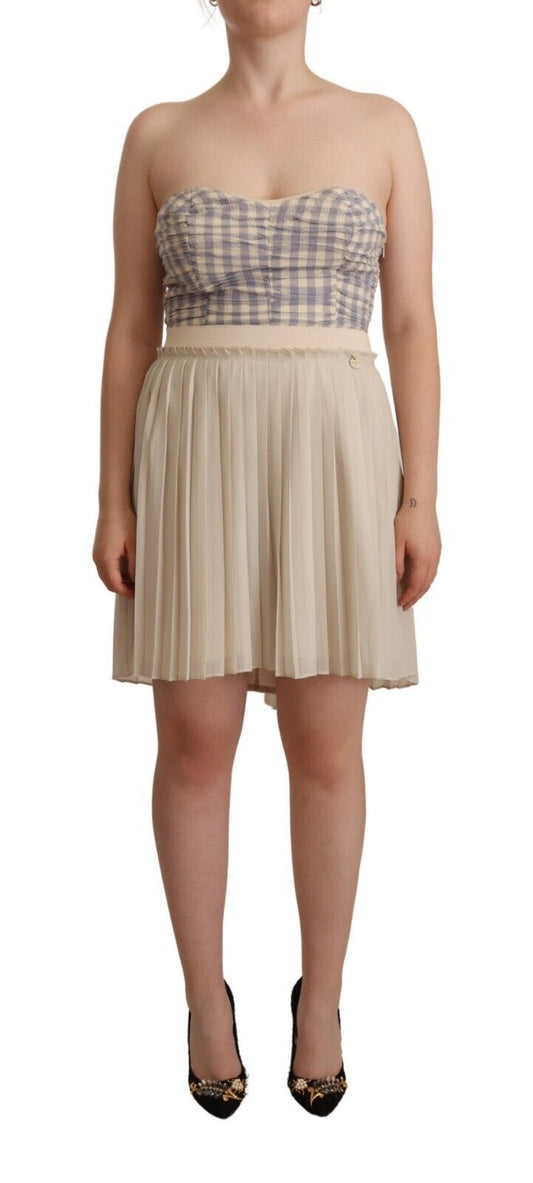 Guess Chic Beige Strapless A-Line Dress - Ora And Co.