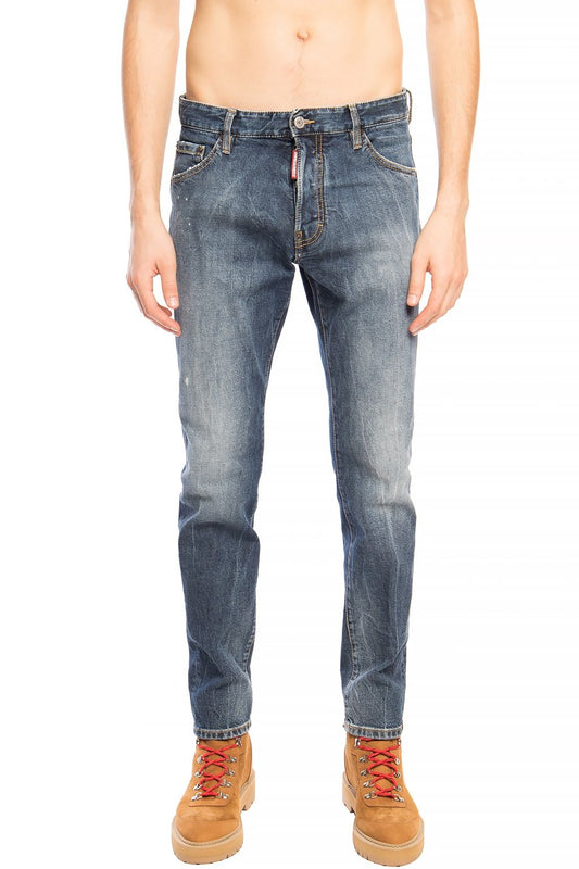 Dsquared² Navy Distressed 'Cool Guy Jean' Denim Pants - Ora And Co.