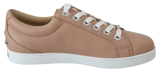 Jimmy Choo Powder Pink Nappa Leather Sneakers - Ora And Co.