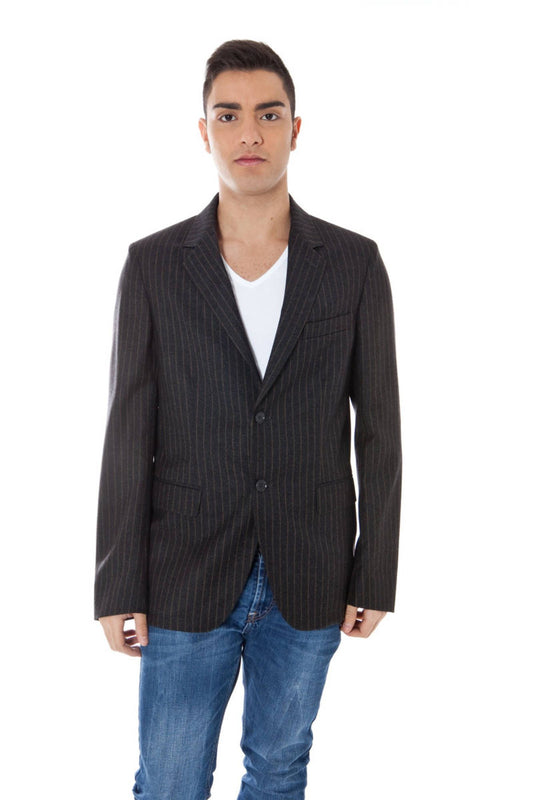 Calvin Klein Gray Wool Men Jacket - Ora And Co.