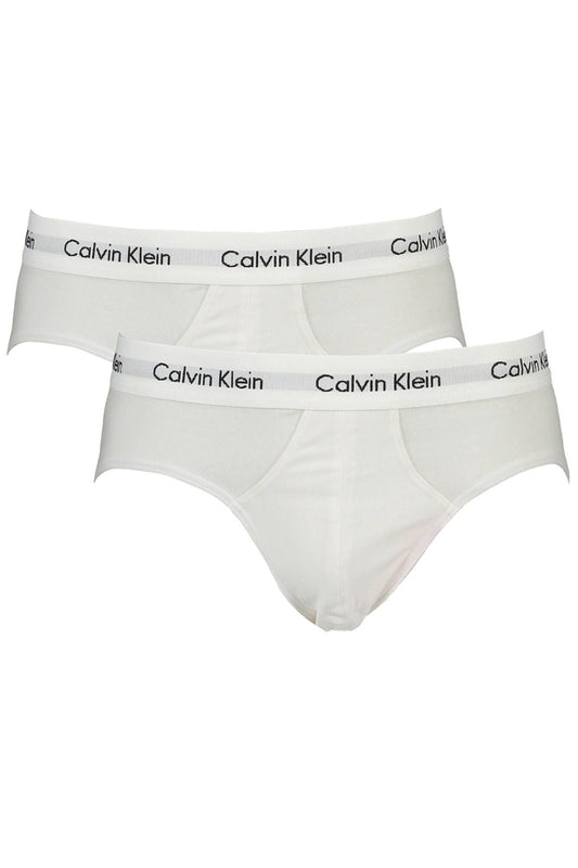 Calvin Klein White Cotton Men Brief - Ora And Co.