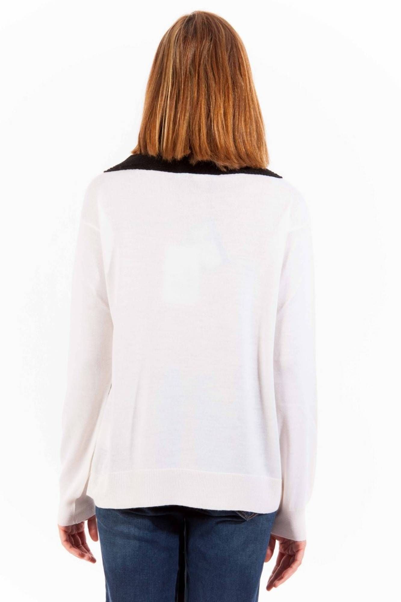 Love Moschino White Wool Women Sweater - Ora And Co.