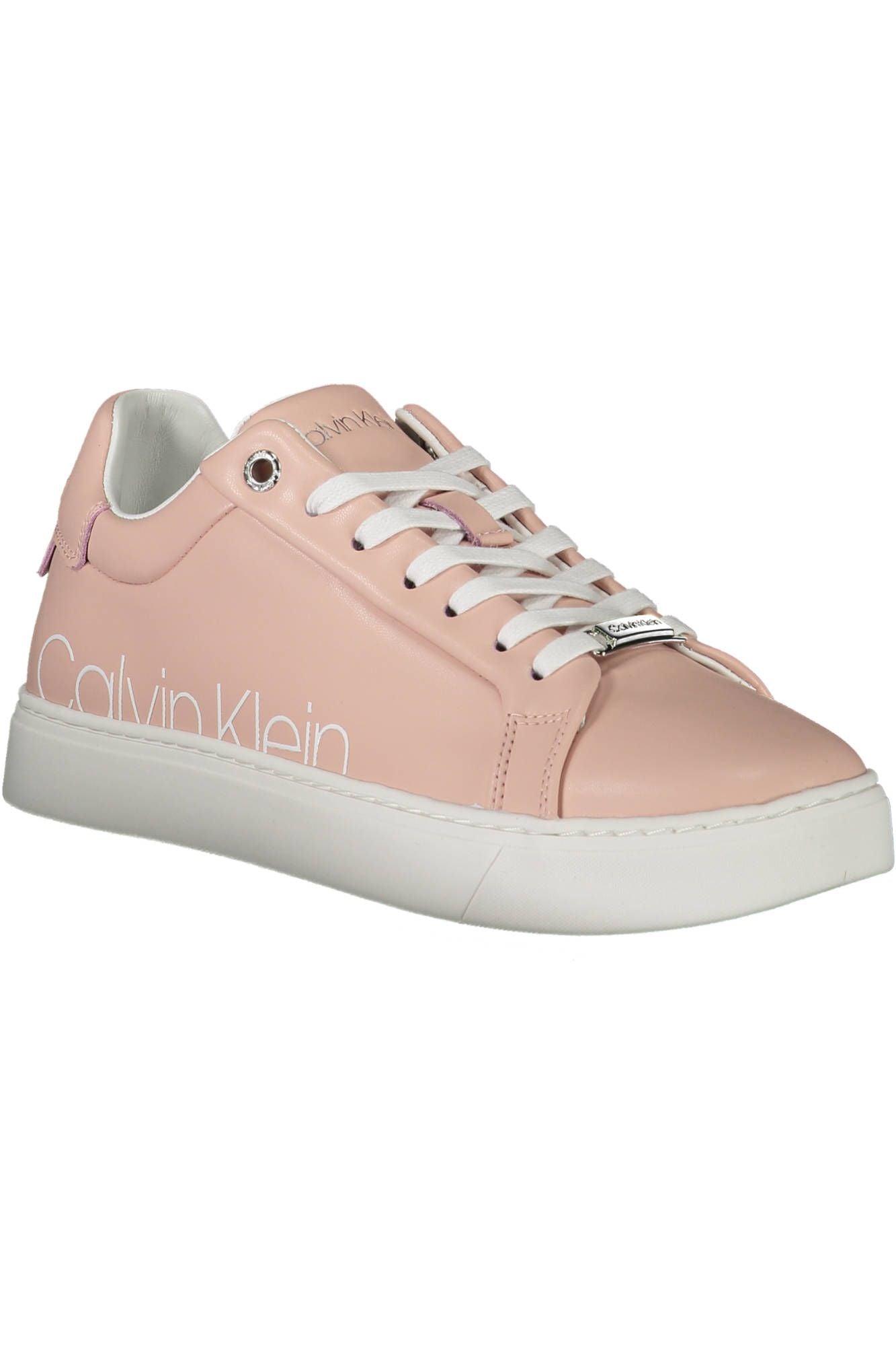 Calvin Klein Pink Leather Women Sneaker - Ora And Co.