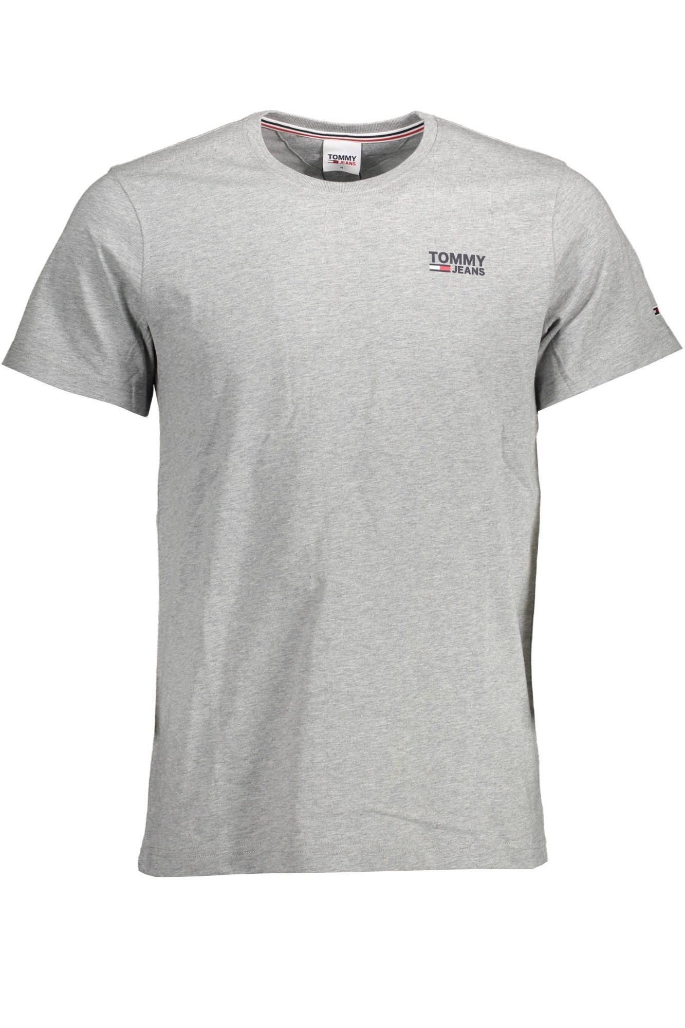 Tommy Hilfiger Gray Cotton Men TShirt - Ora And Co.