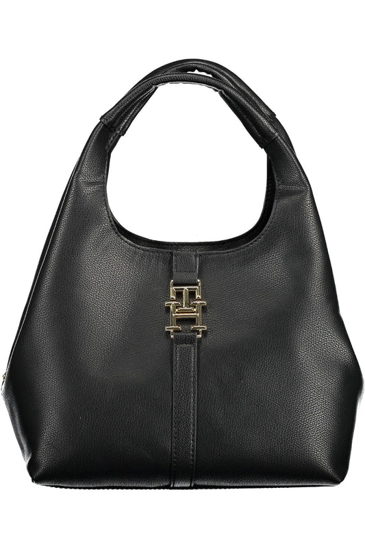 Tommy Hilfiger Black Polyethylene Women Handbag - Ora And Co.