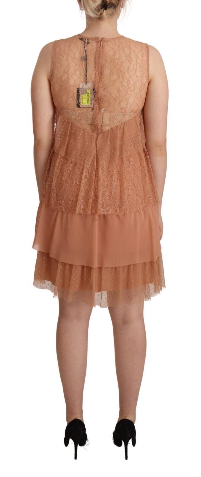 Liu Jo Chic Pink Sleeveless Tiered Mini Dress - Ora And Co.