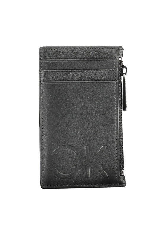 Calvin Klein Black Leather Men Wallet - Ora And Co.