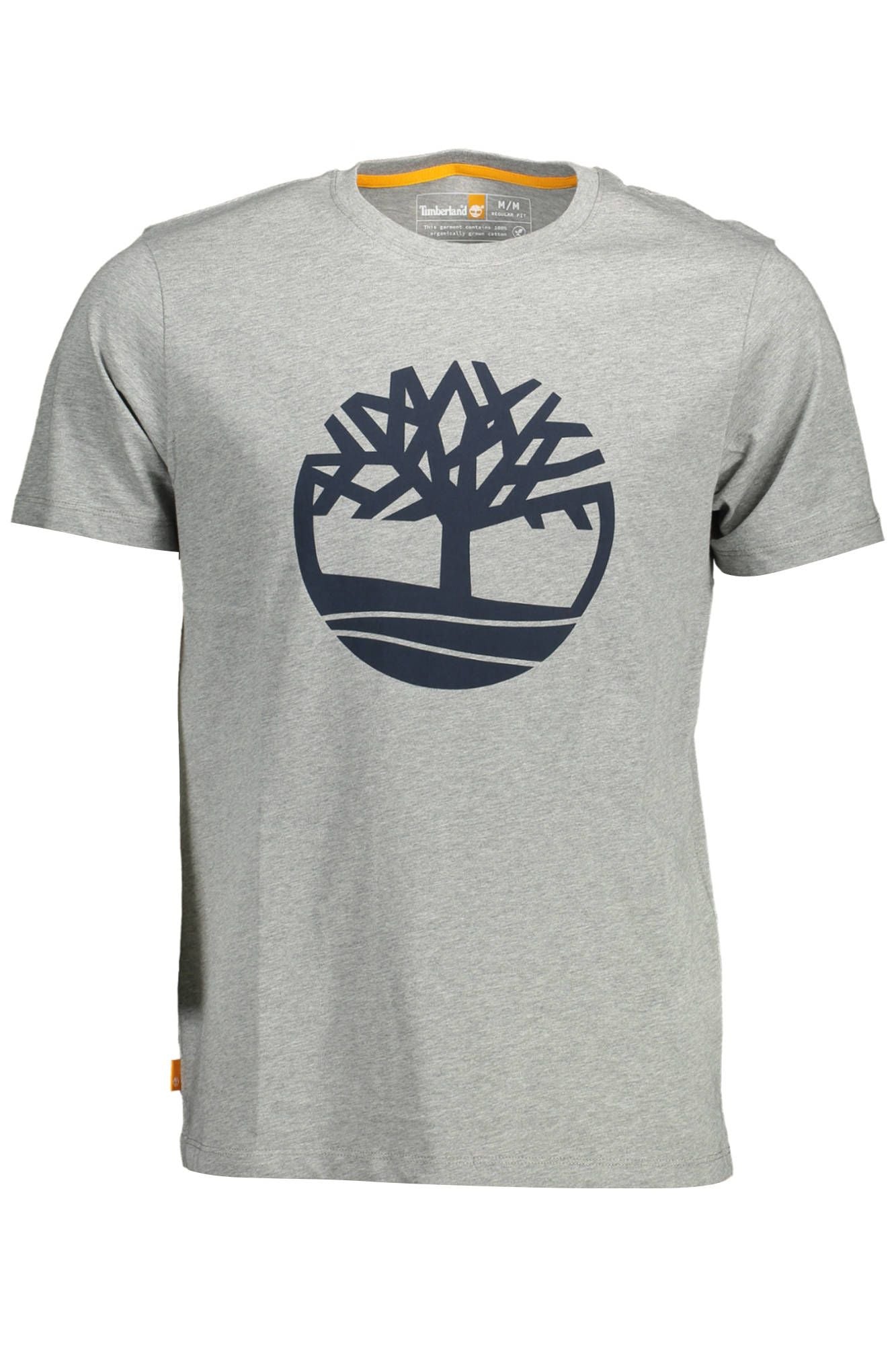 Timberland Gray Cotton Men T-Shirt - Ora And Co.