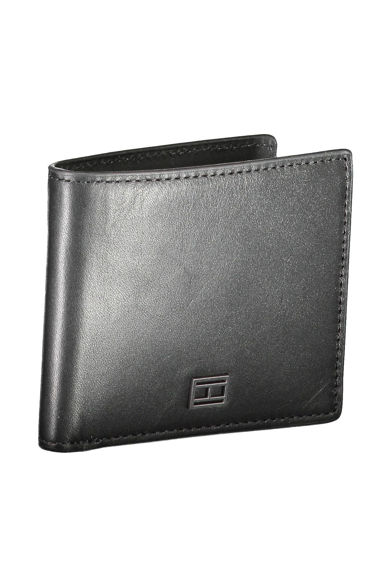 Tommy Hilfiger Black Leather Men Wallet - Ora And Co.