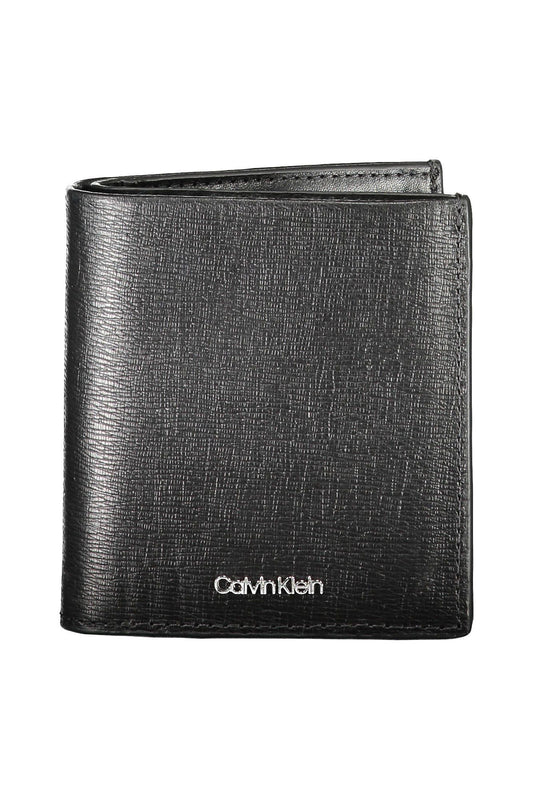 Calvin Klein Black Leather Men Wallet - Ora And Co.