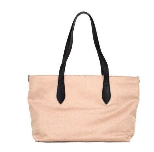 Burberry Small Rose Beige Logo Branded Econyl Nylon Tote Shoulder Handbag Purse - Ora And Co.