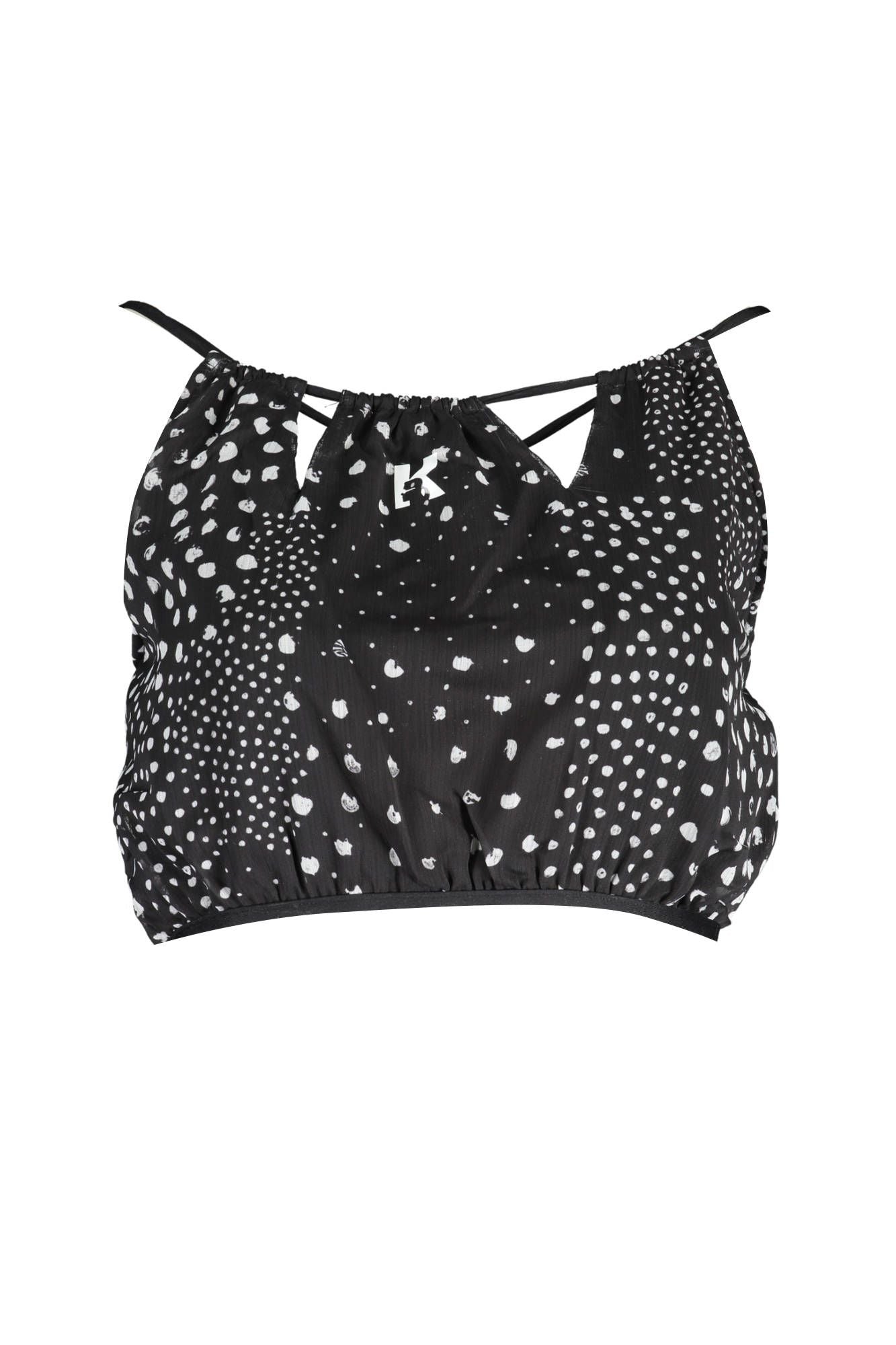 Karl Lagerfeld Black Polyester Women Top - Ora And Co.