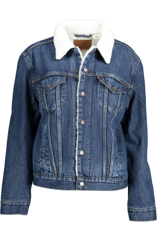 Levi's Blue Cotton Women Jacket - Ora And Co.