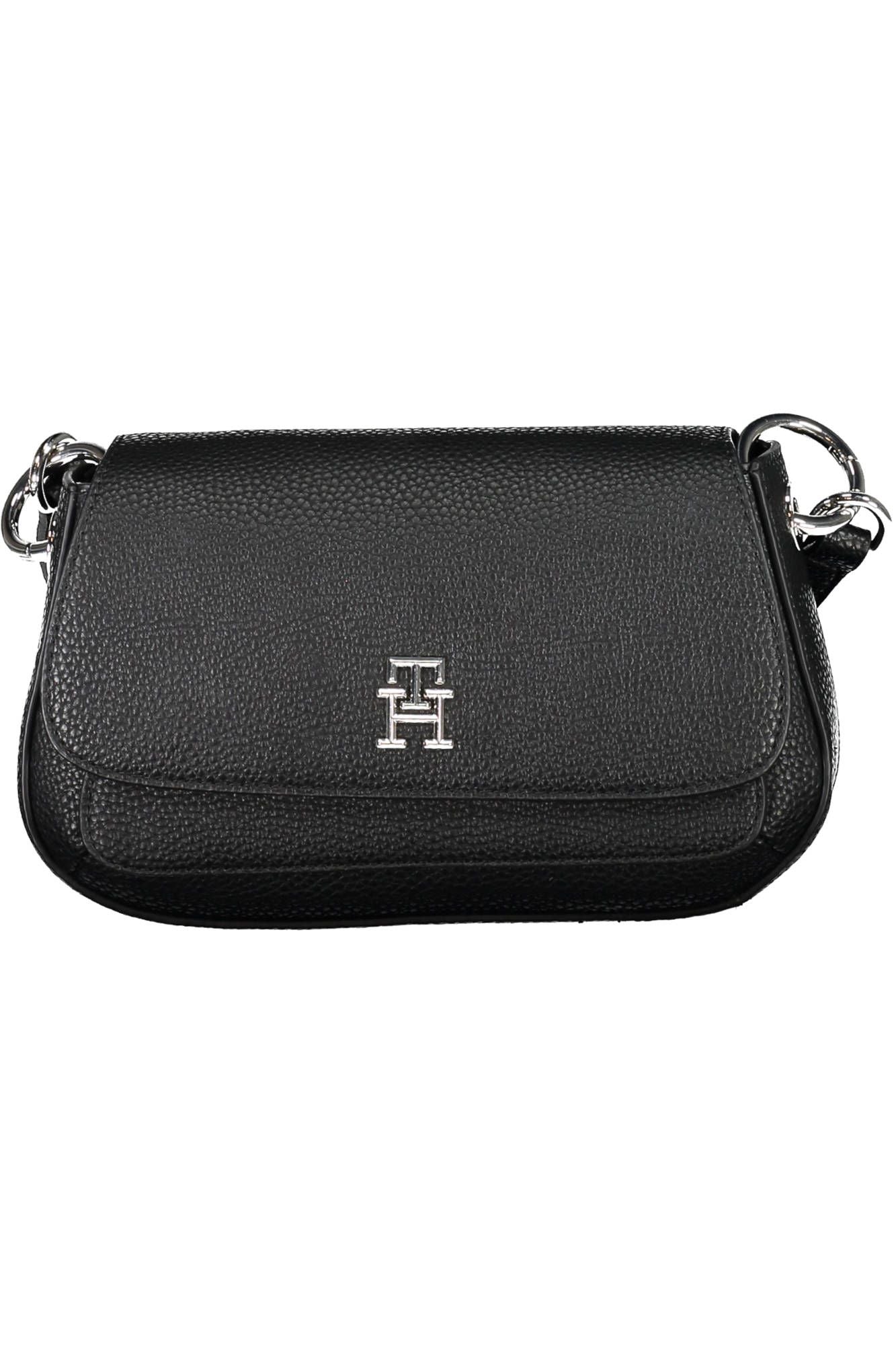 Tommy Hilfiger Black Polyethylene Women Handbag - Ora And Co.