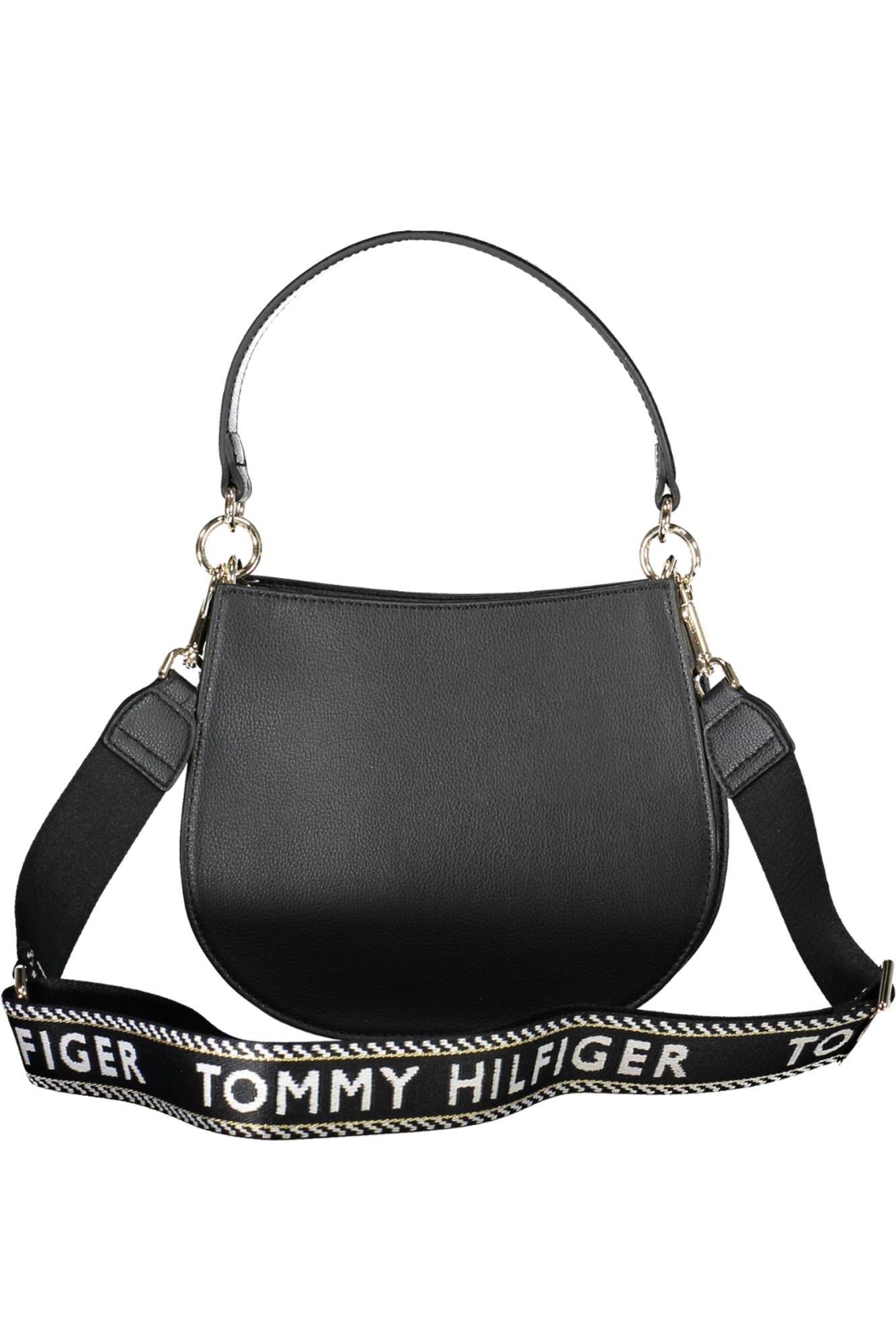 Tommy Hilfiger Black Polyester Women Handbag - Ora And Co.