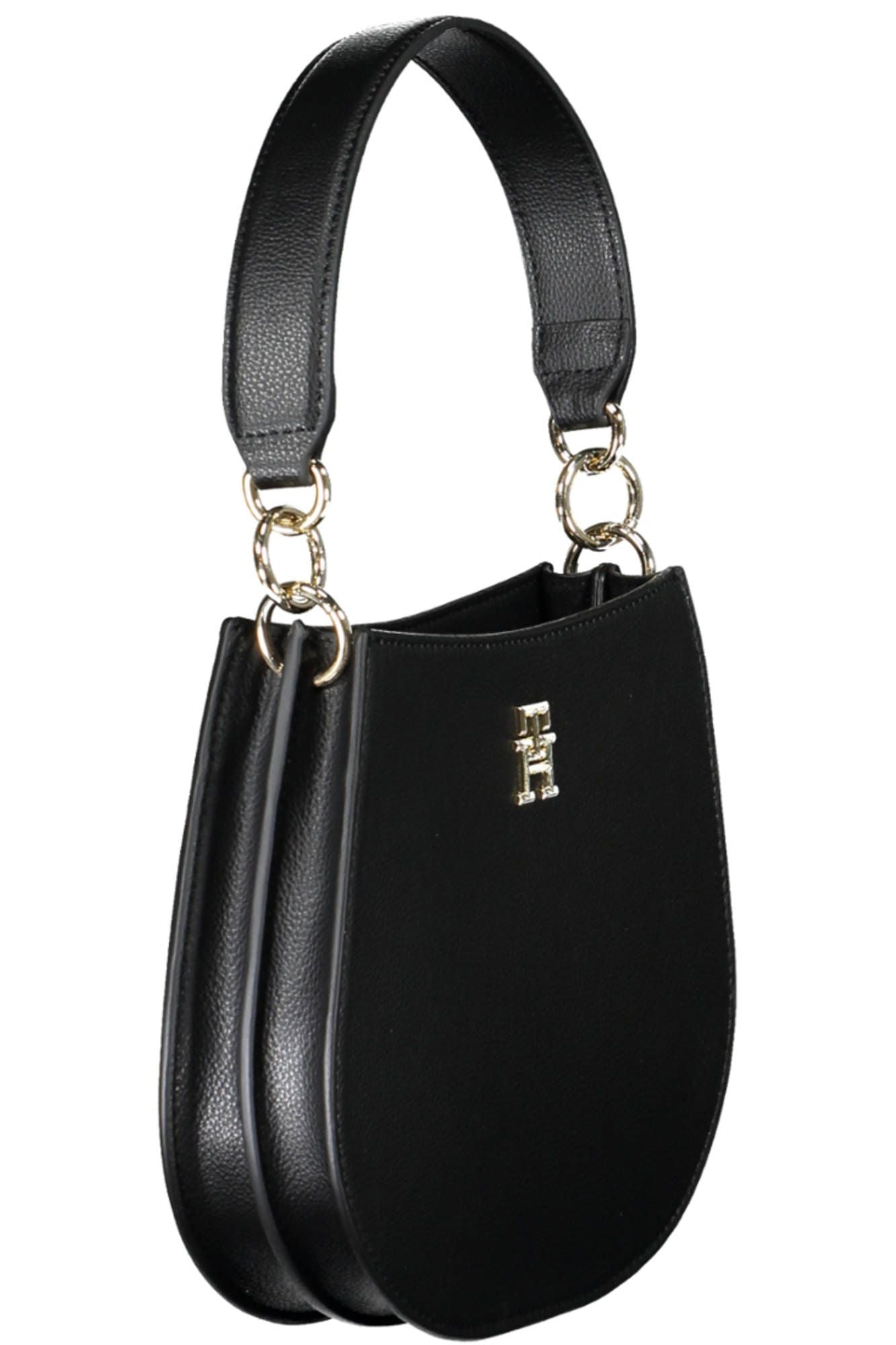 Tommy Hilfiger Black Polyester Women Handbag - Ora And Co.