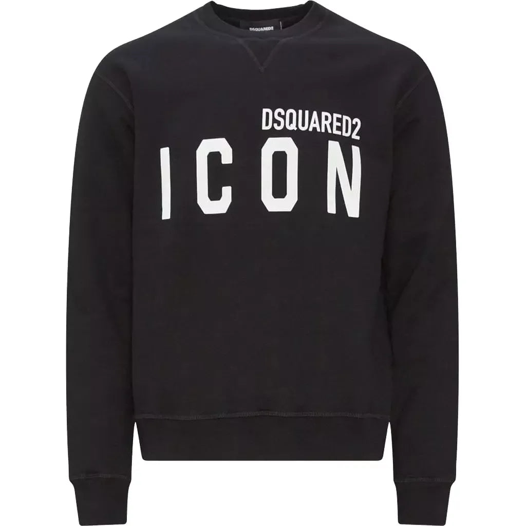 Dsquared² Chic Black Cotton Logo Sweatshirt - Ora And Co.