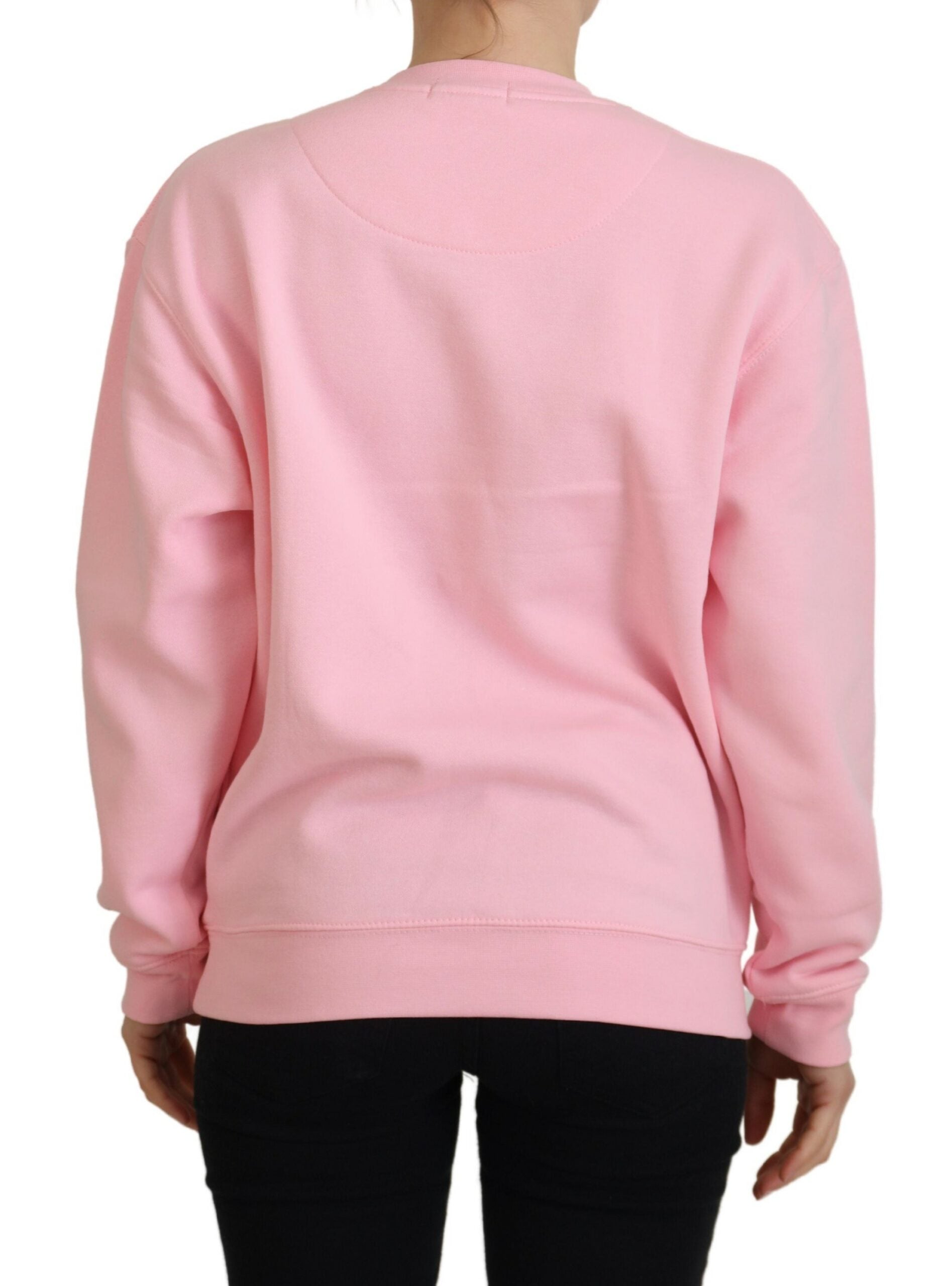 Philippe Model Elegant Pink Long Sleeve Pullover Sweater - Ora And Co.