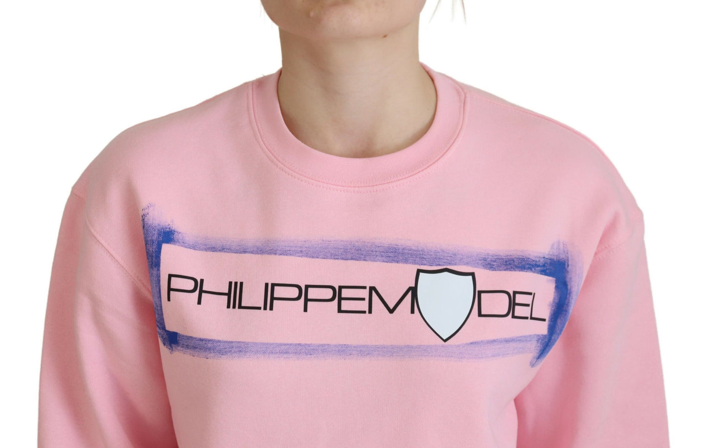 Philippe Model Elegant Pink Long Sleeve Pullover Sweater - Ora And Co.