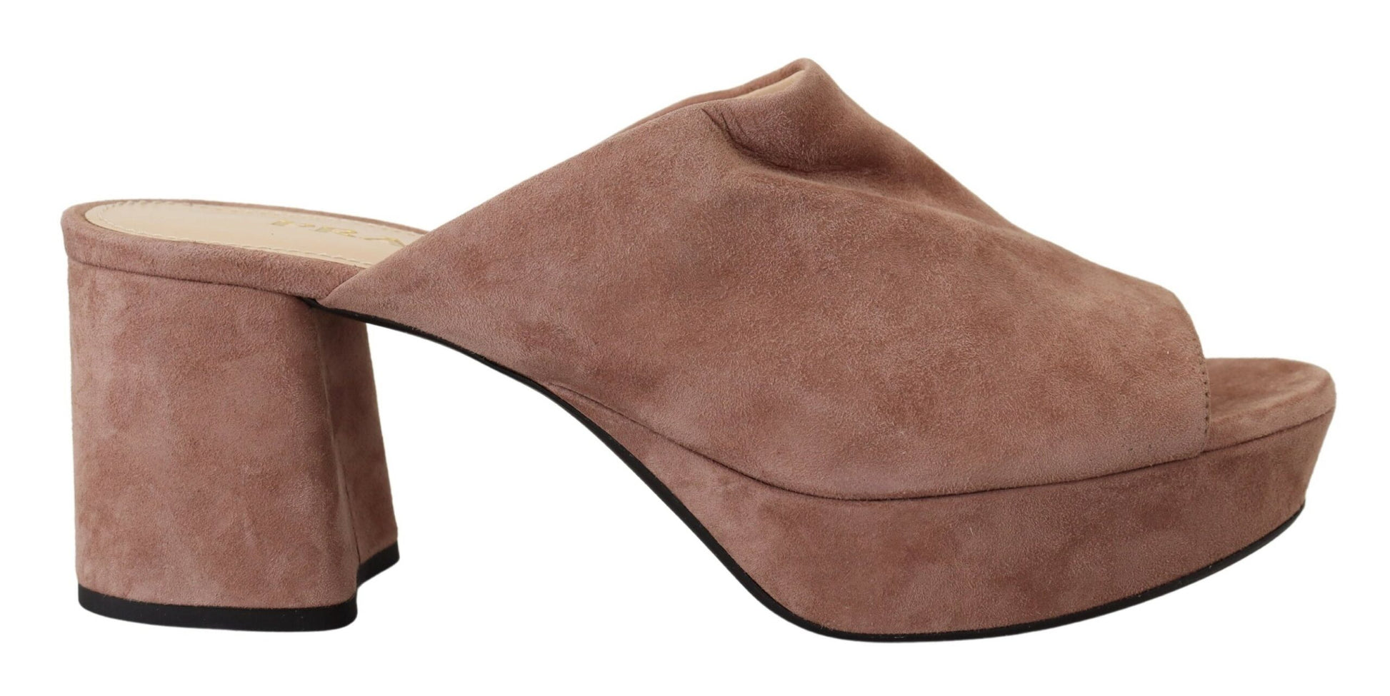 Prada Elegant Dark Rose Suede Heels - Ora And Co.