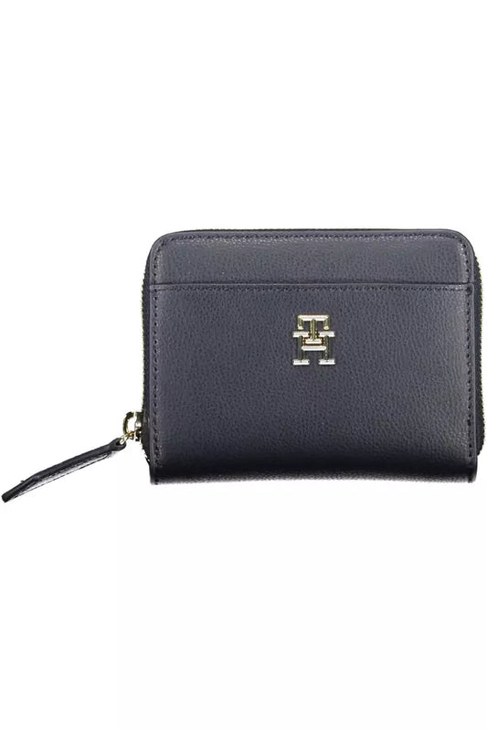 Tommy Hilfiger Blue Polyester Women Wallet - Ora And Co.