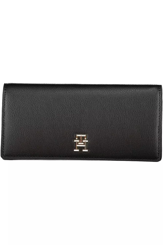 Tommy Hilfiger Black Polyethylene Women Wallet - Ora And Co.