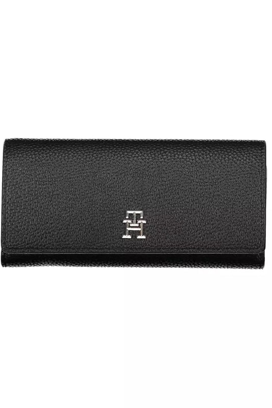 Tommy Hilfiger Black Polyethylene Women Wallet - Ora And Co.