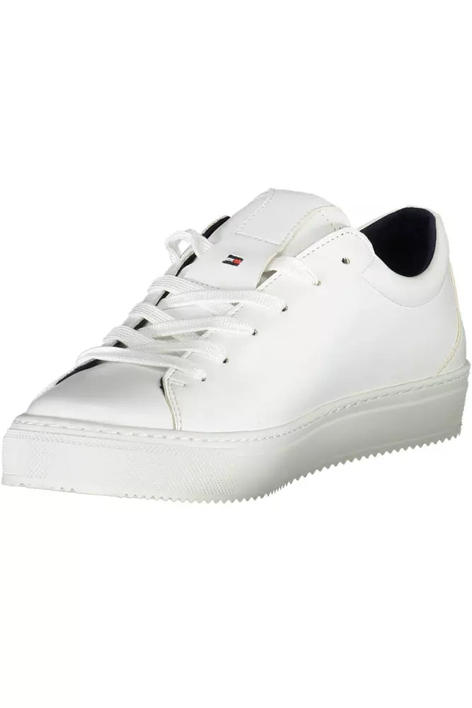 Tommy Hilfiger White Synthetic Women Sneaker - Ora And Co.