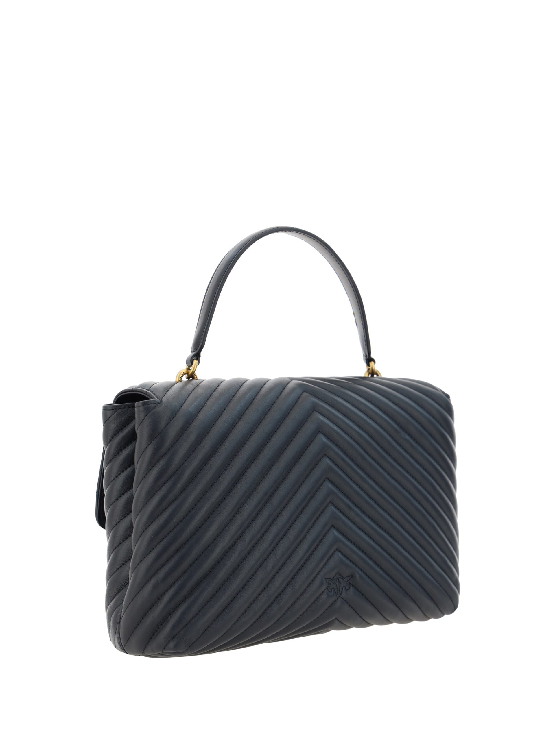 PINKO Elegant Black Calf Leather Handbag - Ora And Co.