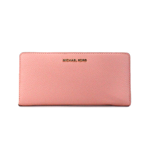 Michael Kors Jet Set Travel Large Primrose Leather Continental Wristlet Wallet - Ora And Co.