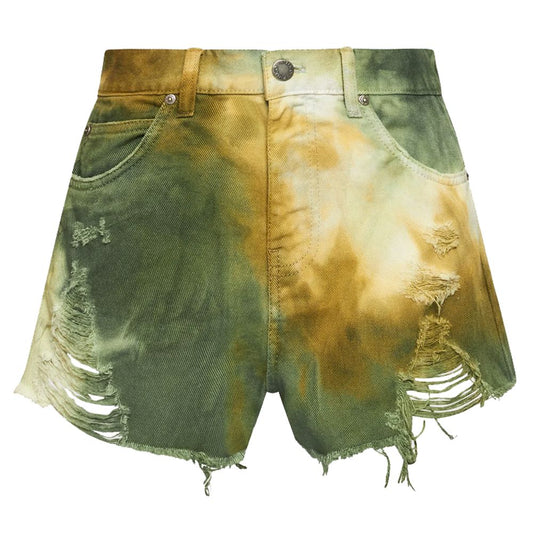 PINKO Green Cotton Women Short - Ora And Co.