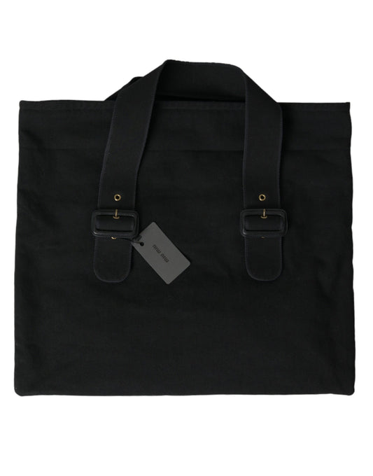 Miu Miu Chic Black Denim Tote for Everyday Elegance - Ora And Co.