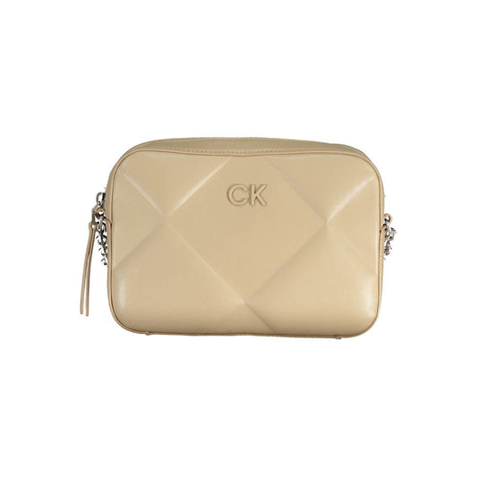 Calvin Klein Beige Polyester Handbag - Ora And Co.