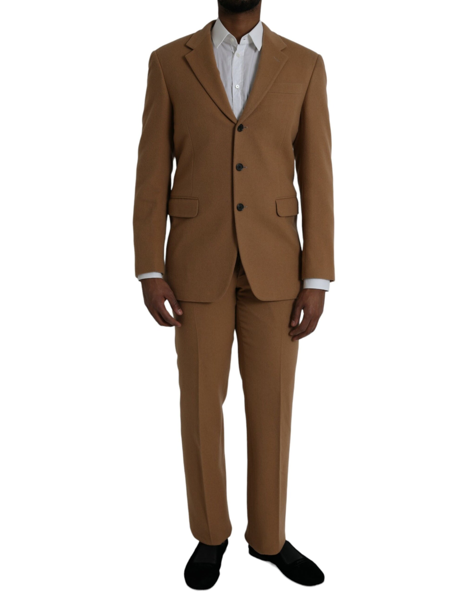 Prada Brown Cashmere 2 Piece Single Breasted Suit - Ora And Co.