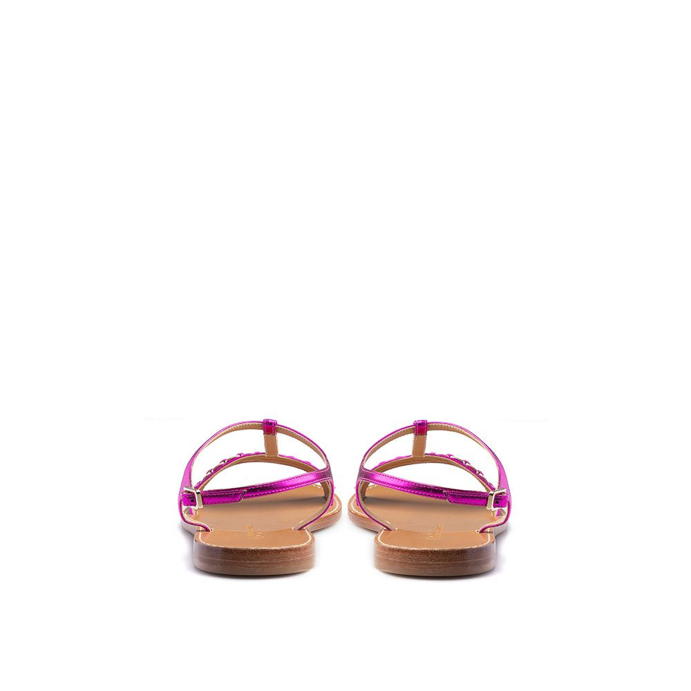 Salvatore Ferragamo Elegant Purple Summer Sandals - Ora And Co.