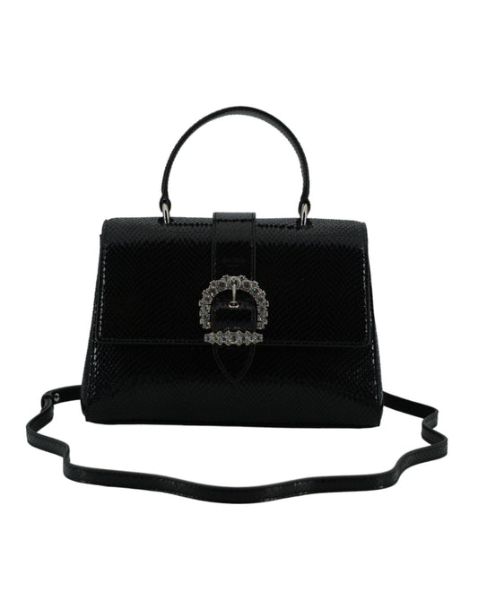 Jimmy Choo Black Leather Top Handle Shoulder Bag - Ora And Co.