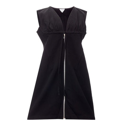 Bottega Veneta Elegant Black Viscose Dress Essentials - Ora And Co.