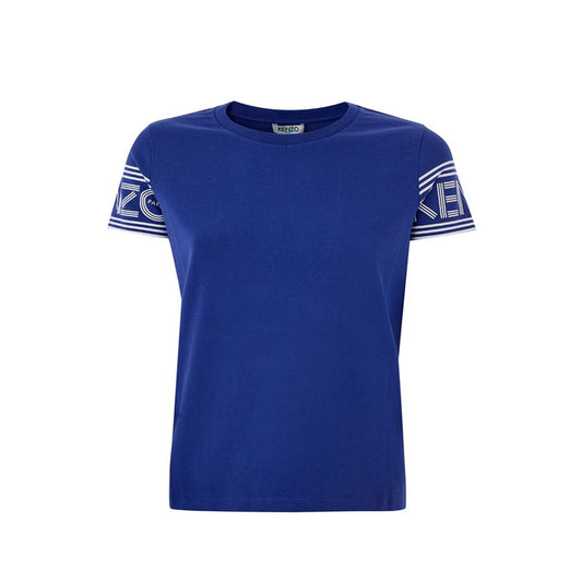 Kenzo Chic Blue Cotton Tee for Stylish Comfort - Ora And Co.