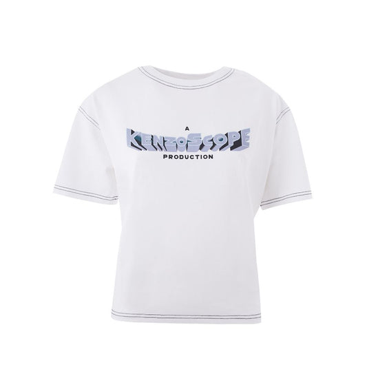 Kenzo Elegant White Cotton Top for Women - Ora And Co.