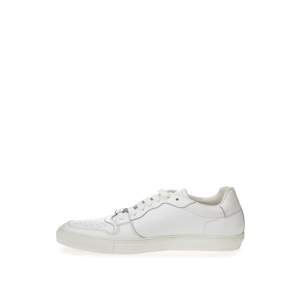 Roberto Cavalli White Leather Sneakers Luxe Footwear - Ora And Co.