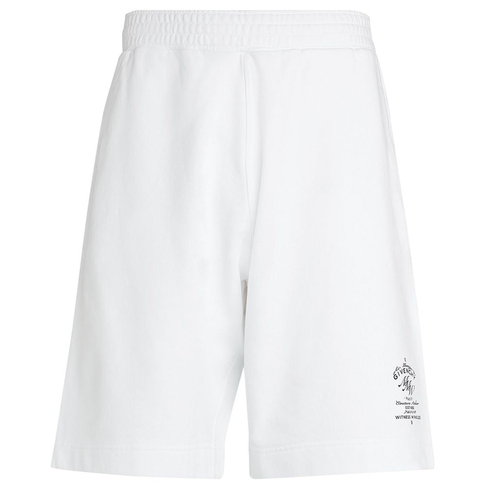 Givenchy White Cotton Men Short