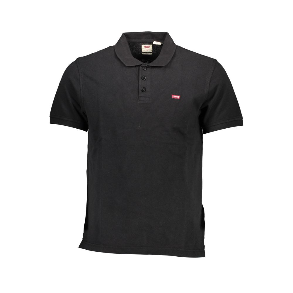 Levi's Black Cotton Men Polo Shirt - Ora And Co.