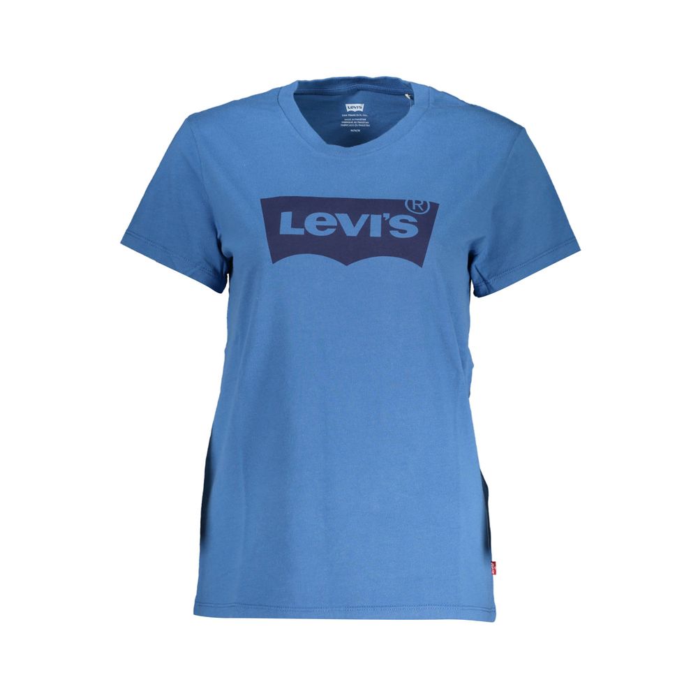 Levi's Blue Cotton Women T-Shirt - Ora And Co.