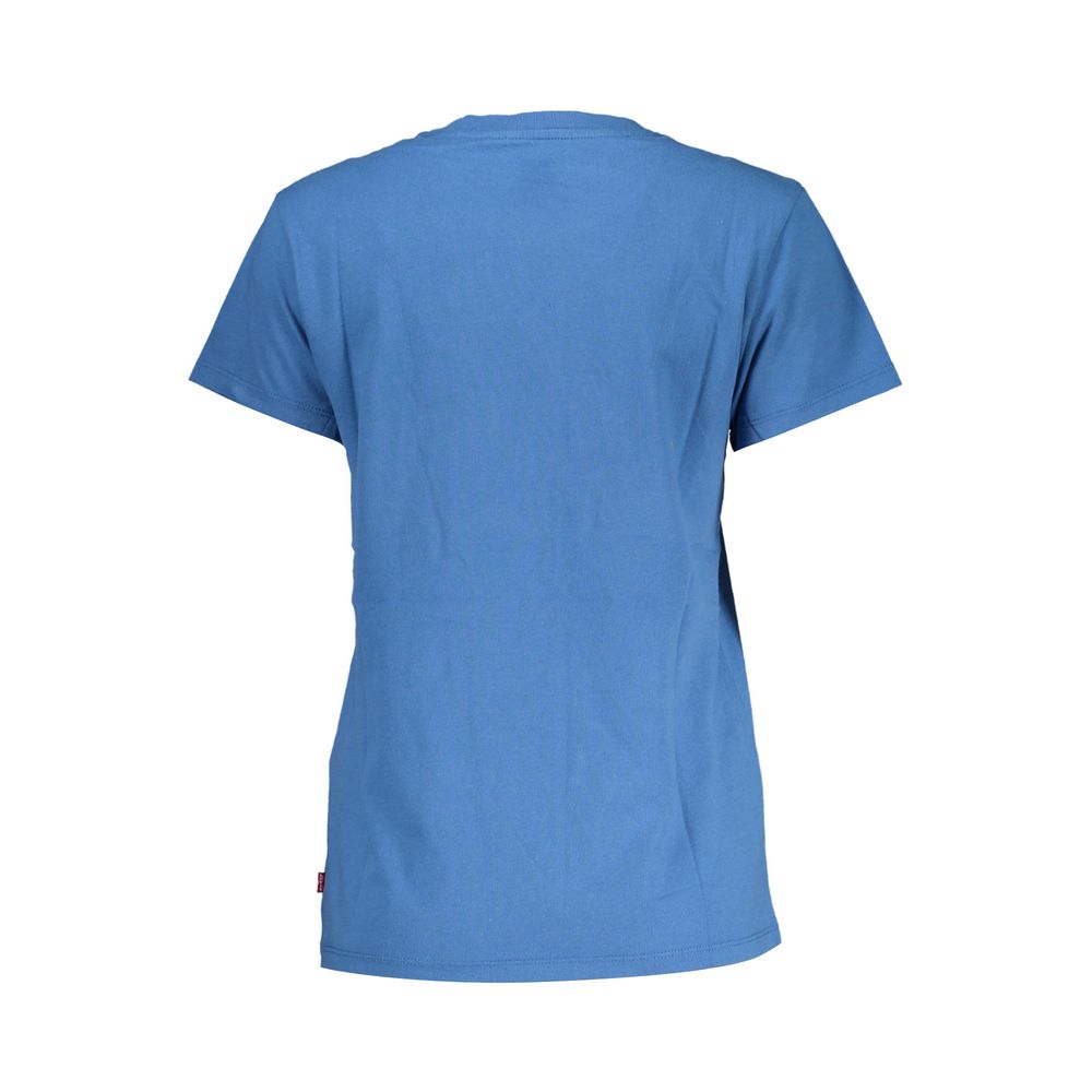 Levi's Blue Cotton Women T-Shirt - Ora And Co.