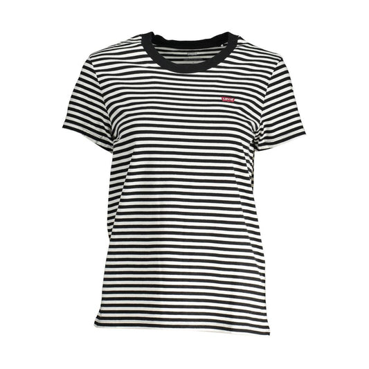 Levi's Black Cotton Women T-Shirt - Ora And Co.