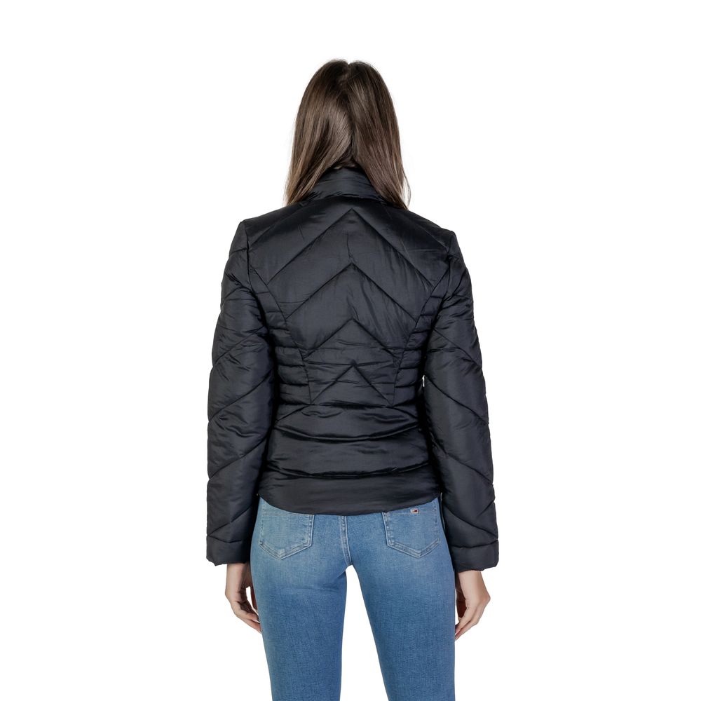 Guess Black Polyamide Jackets & Coat