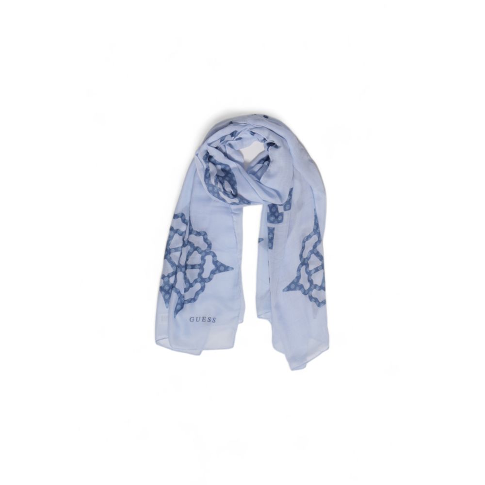 Guess Blue Polyester Scarf